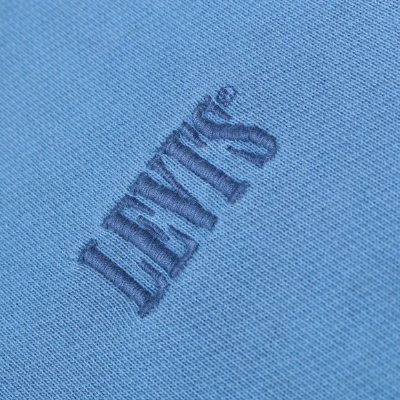 NWOT Levi's Hoodie Sweatshirt, Light Blue - Picture 6 of 7